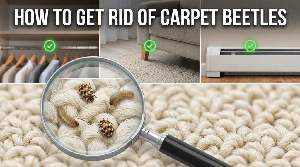 How to Get Rid of Carpet Beetles in Specific Areas
