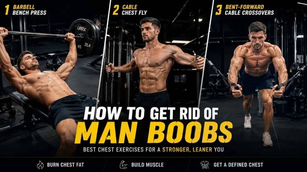 Main Exercises to get rid of man boobs