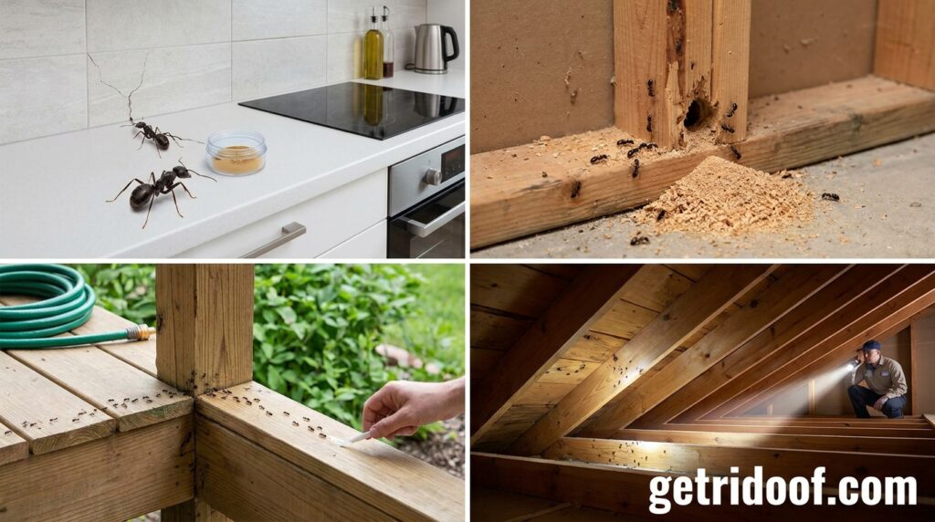 How to Get Rid of Carpenter Ants in Specific Locations