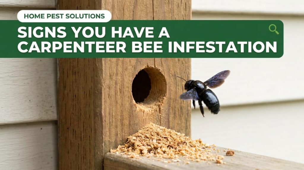Signs You Have a Carpenter Bee Infestation