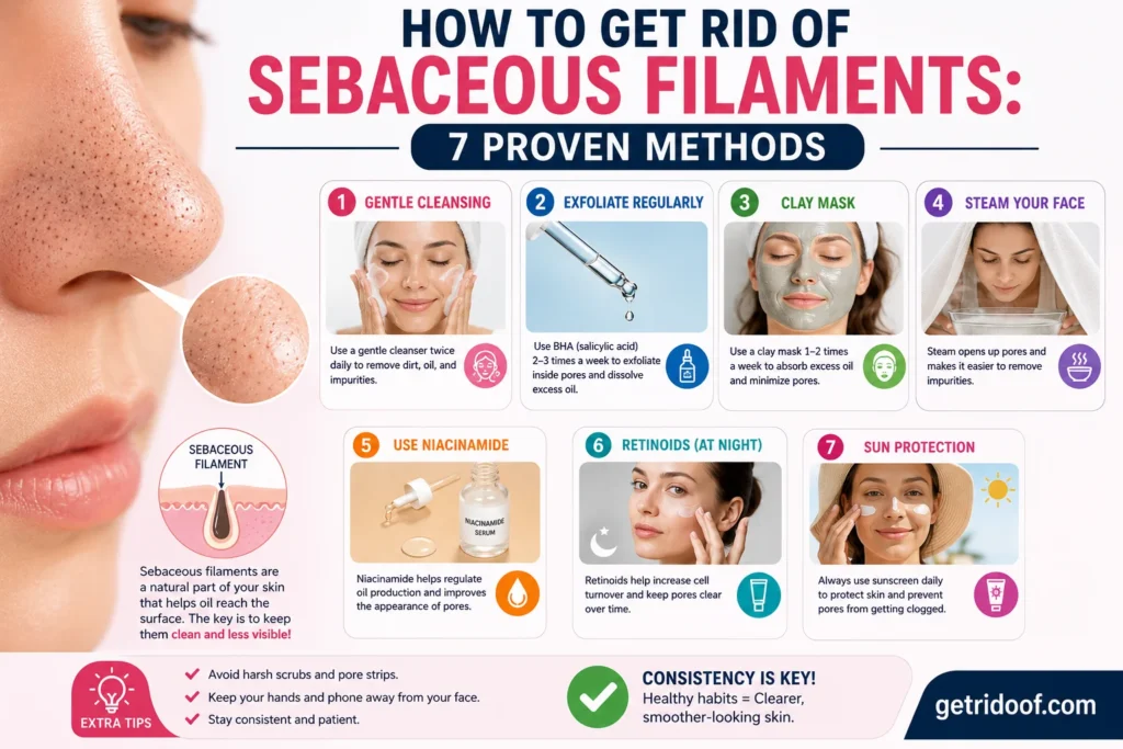 How to Get Rid of Sebaceous Filaments: 7 Proven Methods