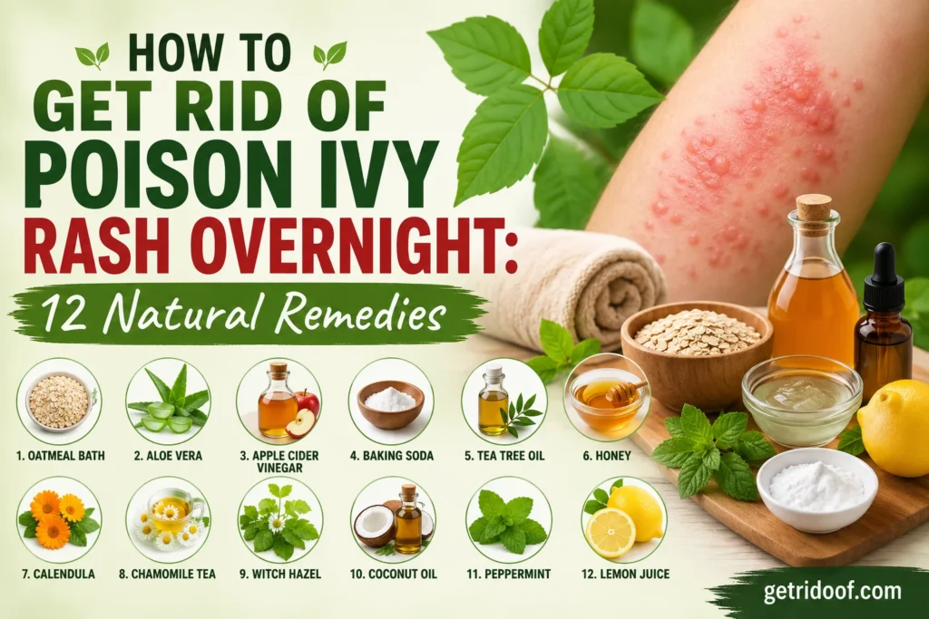 How to Get Rid of Poison Ivy Rash Overnight: 12 Natural Remedies