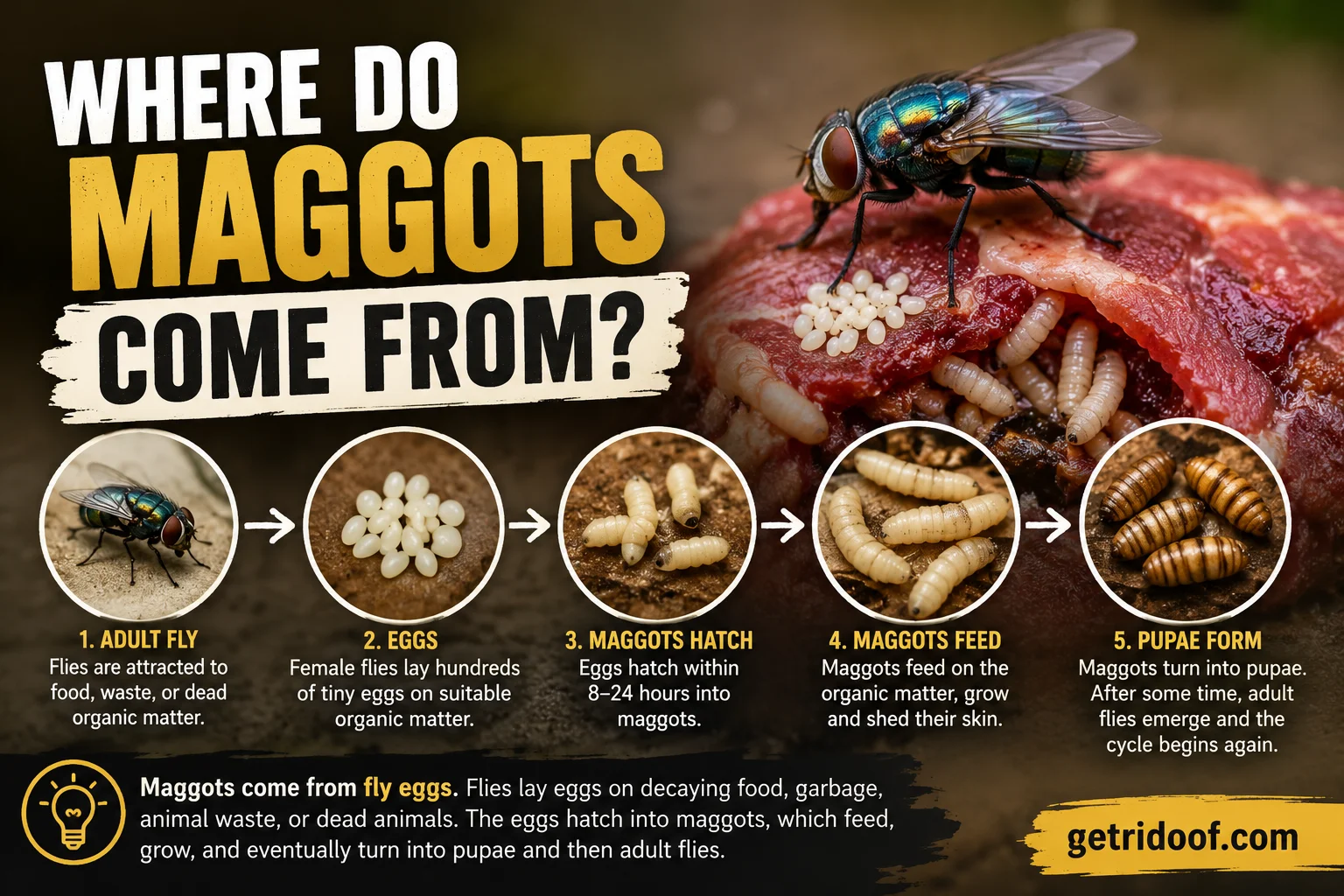 Where Do Maggots Come From?