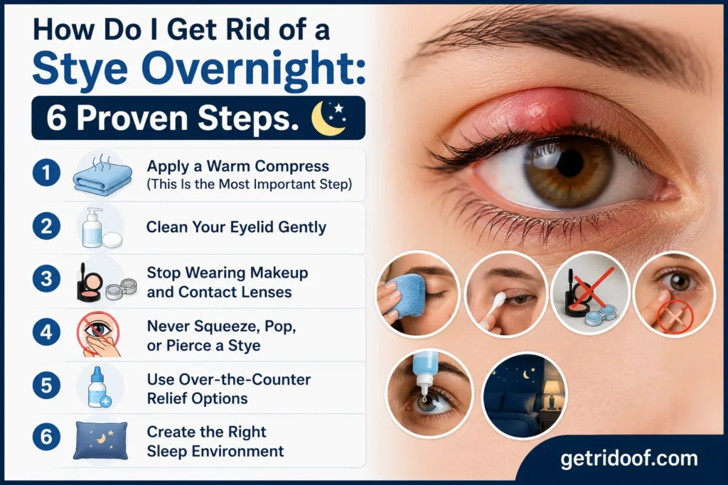How Do I Get Rid of a Stye Overnight: 6 Proven Steps
