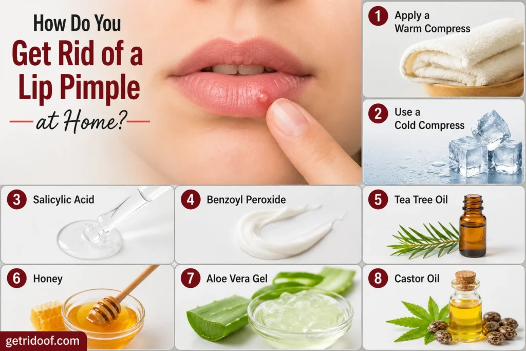 How Do You Get Rid of a Lip Pimple at Home?