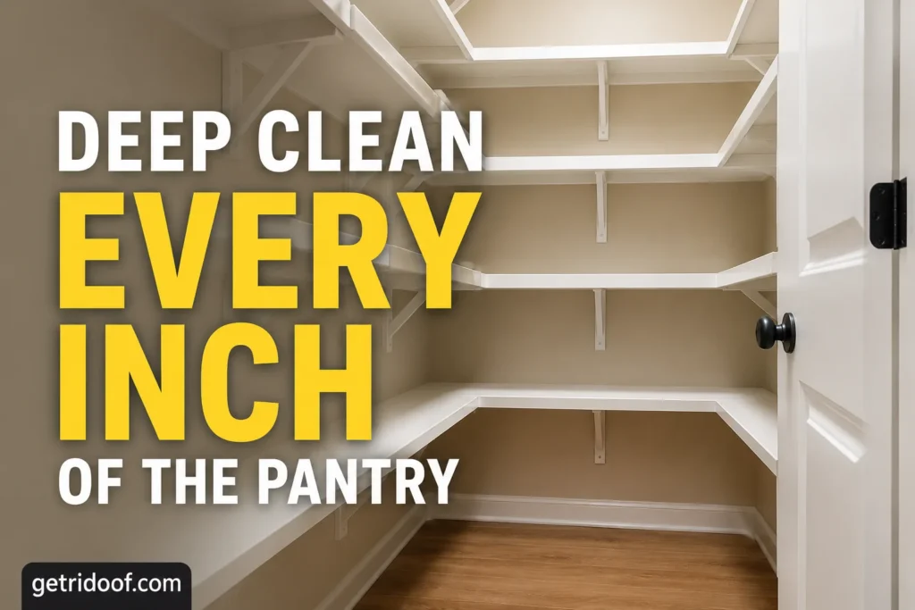 Step 2: Deep Clean Every Inch of the Pantry