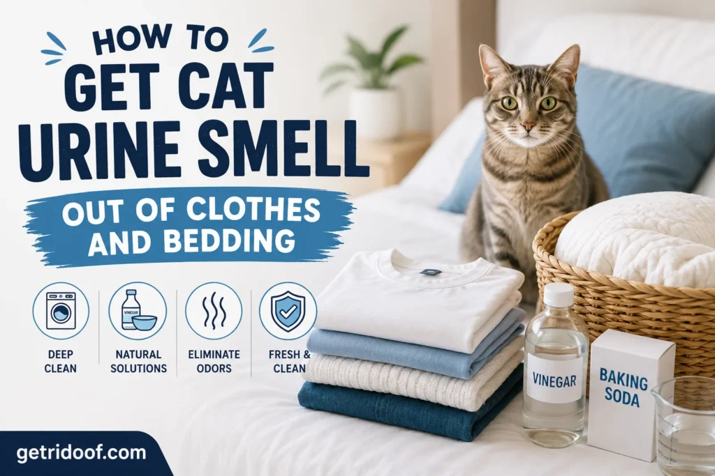 How to Get Cat Urine Smell Out of Clothes and Bedding