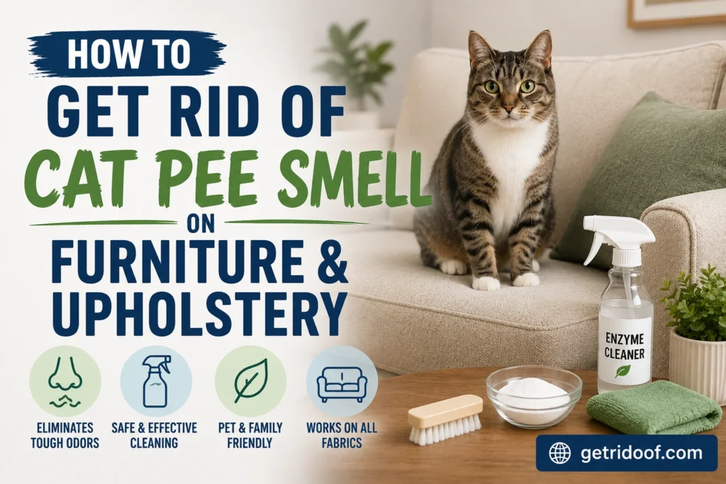 How to Get Rid of Cat Pee Smell on Furniture and Upholstery