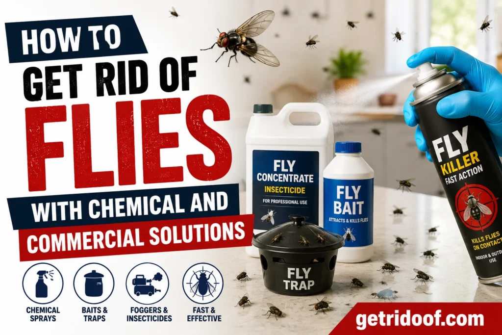 How to Get Rid of Flies with Chemical and Commercial Solutions