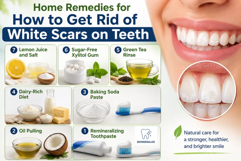 Home Remedies for How to Get Rid of White Scars on Teeth