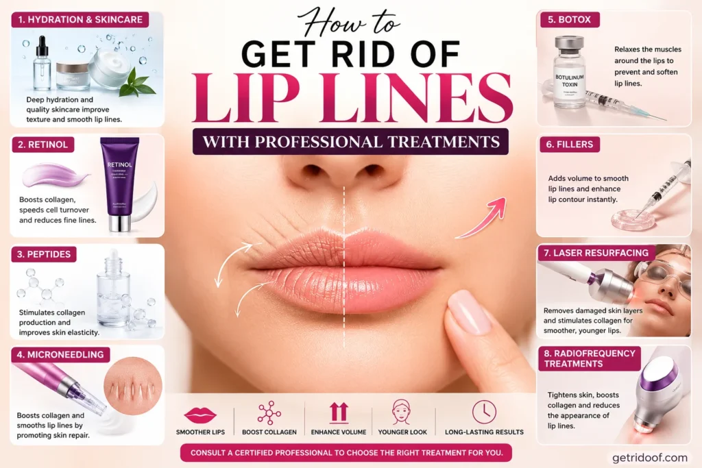 How to Get Rid of Lip Lines with Professional Treatments