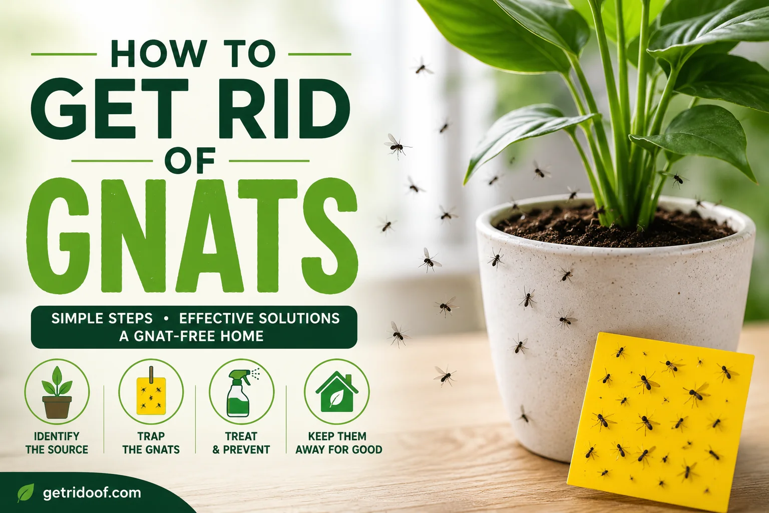 How to get rid of gnats.
