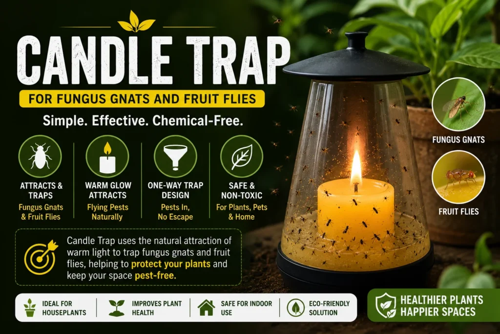 Candle Trap (Fungus Gnats and Fruit Flies)